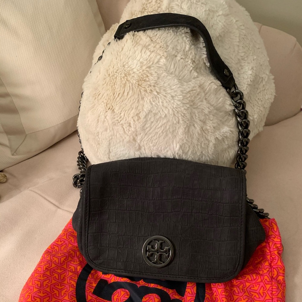 Tory Burch Leather Embossed Crossbody Bag